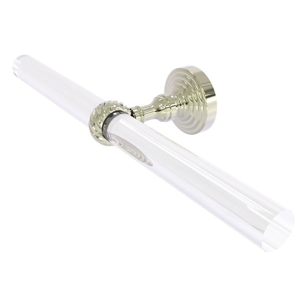 Allied Brass PG-24-SCH Pacific Grove Collection Two Post Toilet Paper Holder Satin Chrome Allied Brass PG-24-SCH Pacific Grove Collection Two Post Toilet Paper Holder Satin Chrome